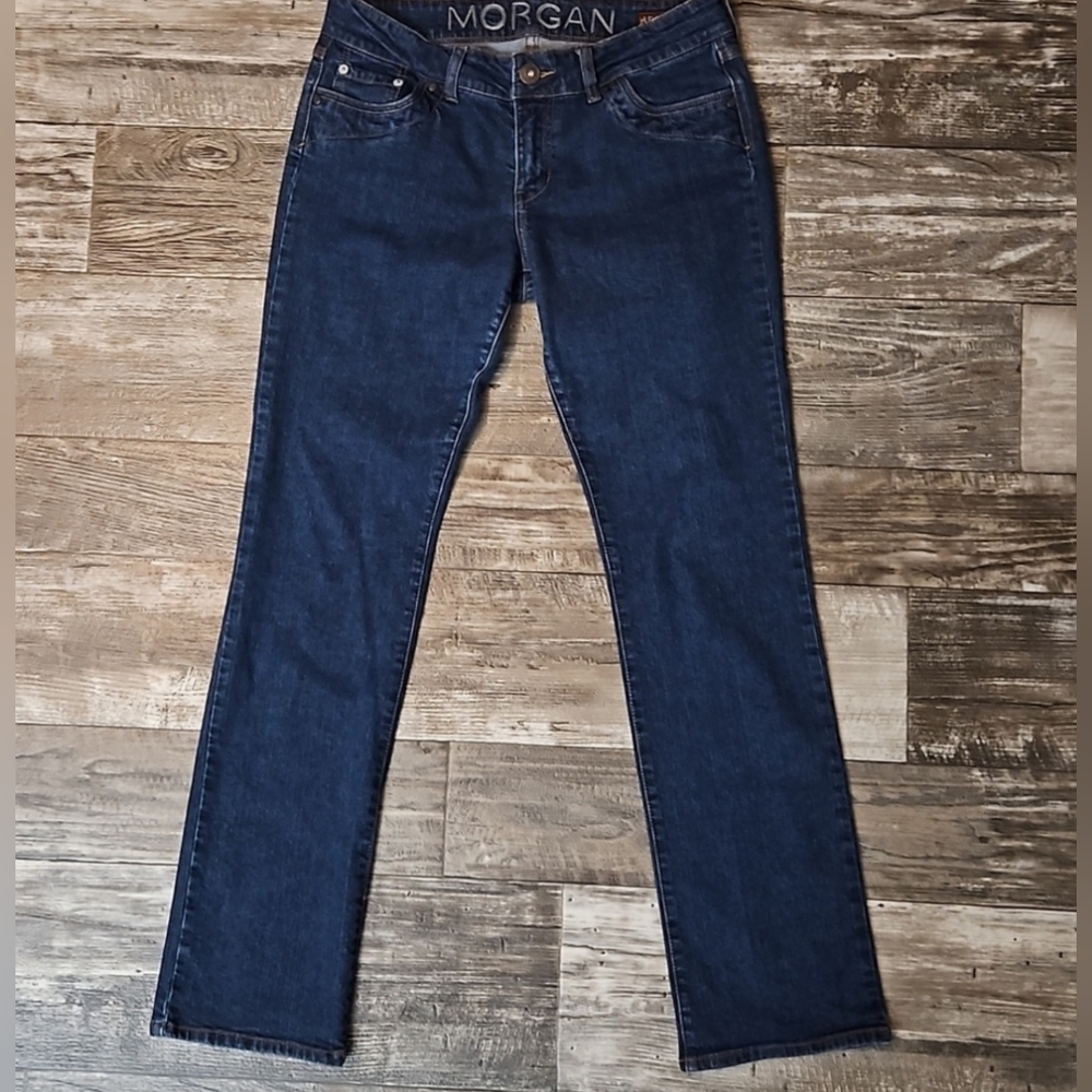 dELiA*s Morgan Mid-Rise Straight Leg Blue Jeans Women's 11/12R